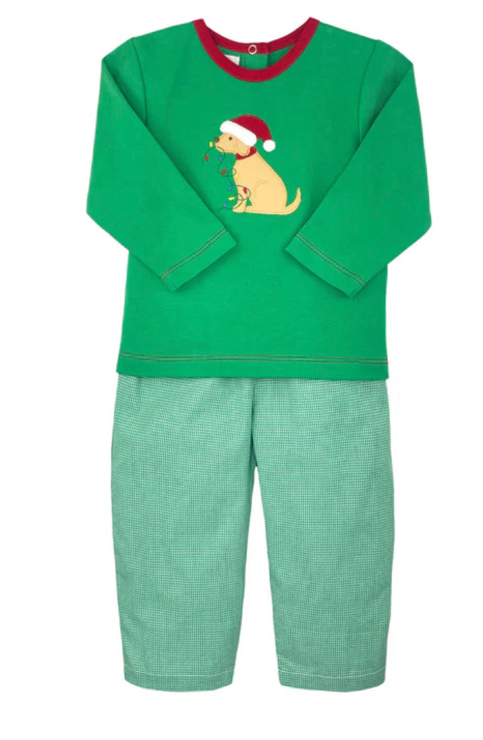 Christmas Dog Pants Set