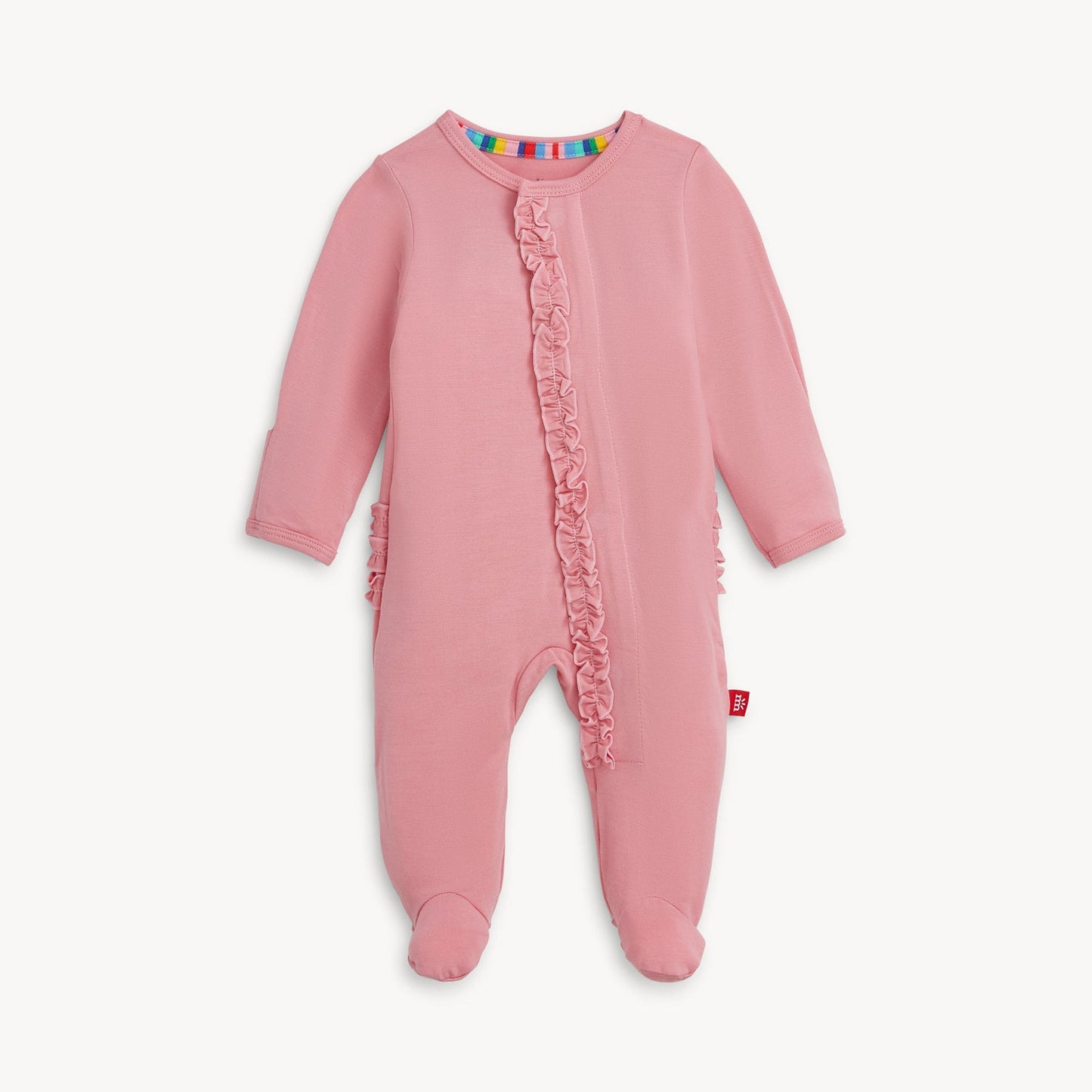 Magnetic Me Tickled Pink Ruffle Footie