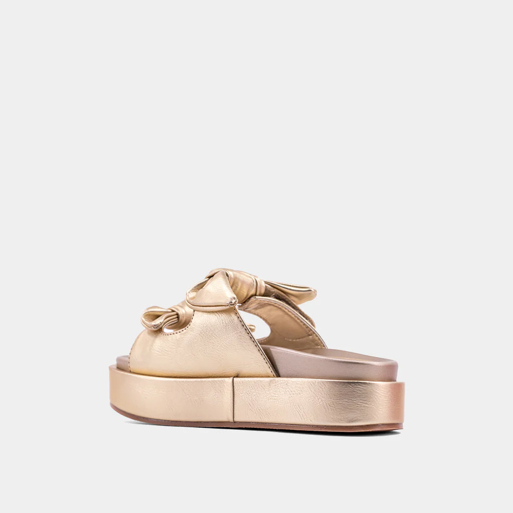 Kiki Gold Platform Sandals