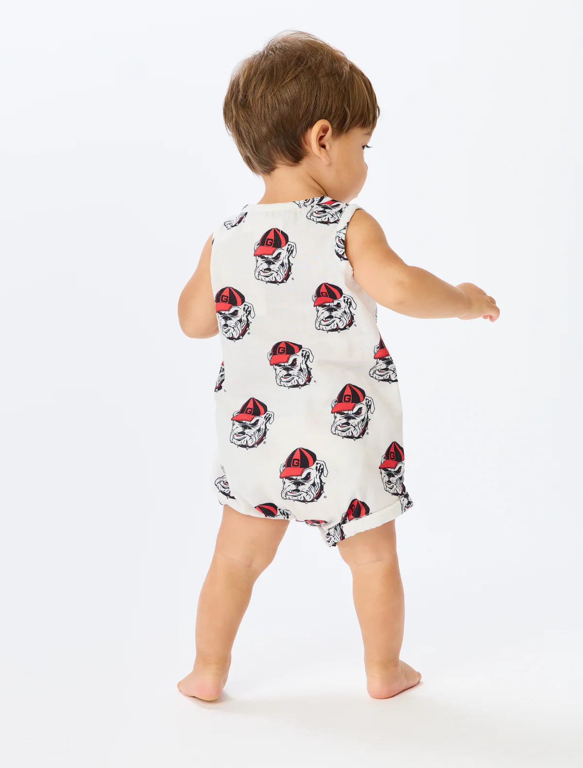 Georgia Bulldog Unisex Henley Romper