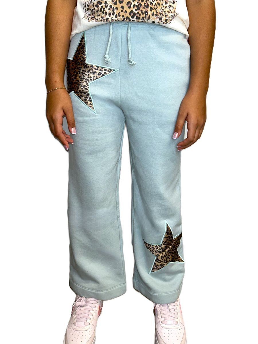 Cheetah Star Appliqué Sweatpants
