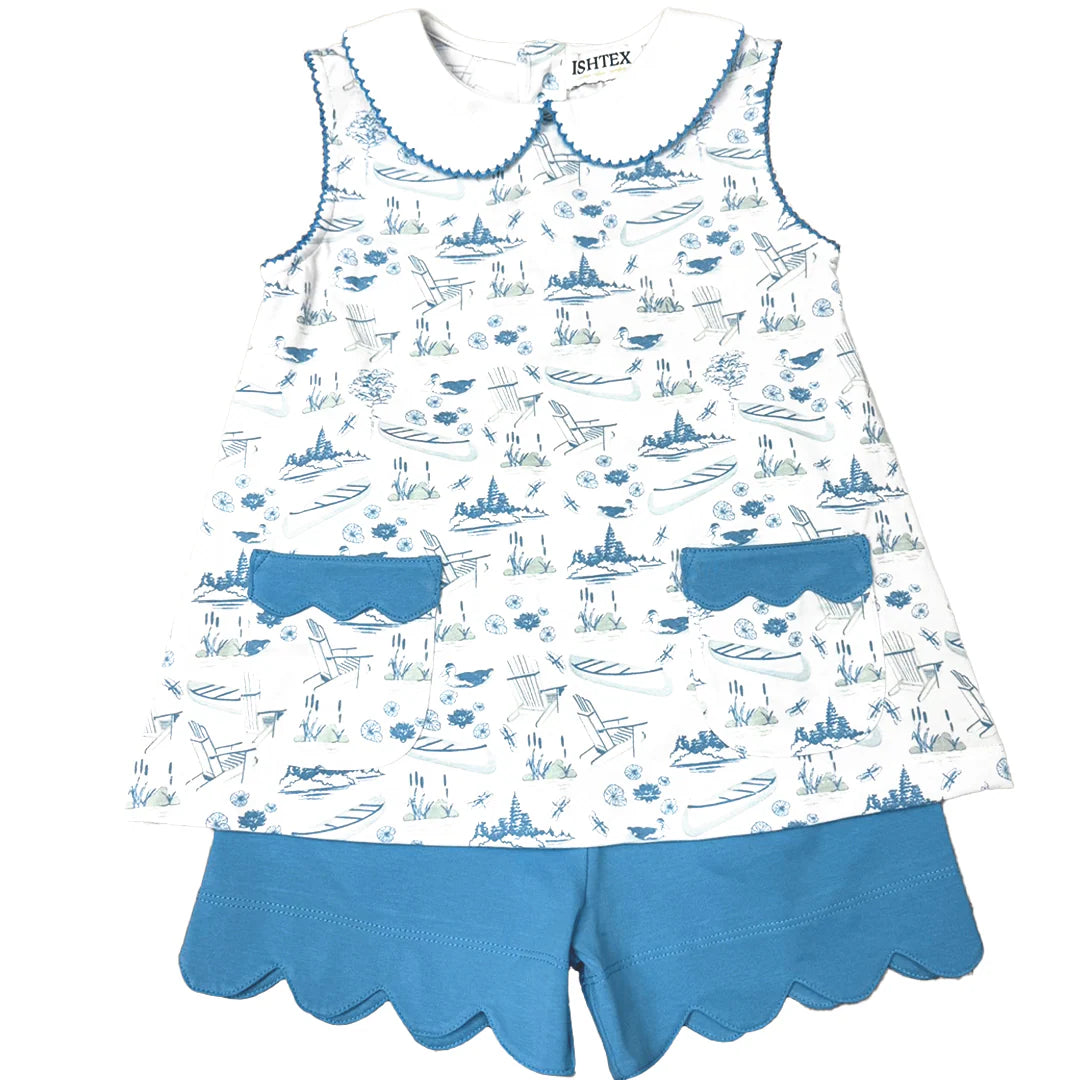 Lake Day Girls Short Set