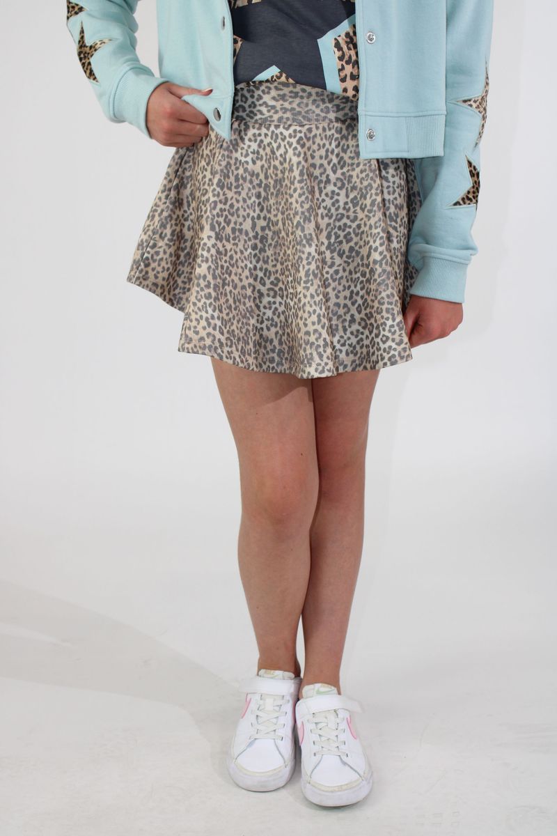 Animal Print Skort