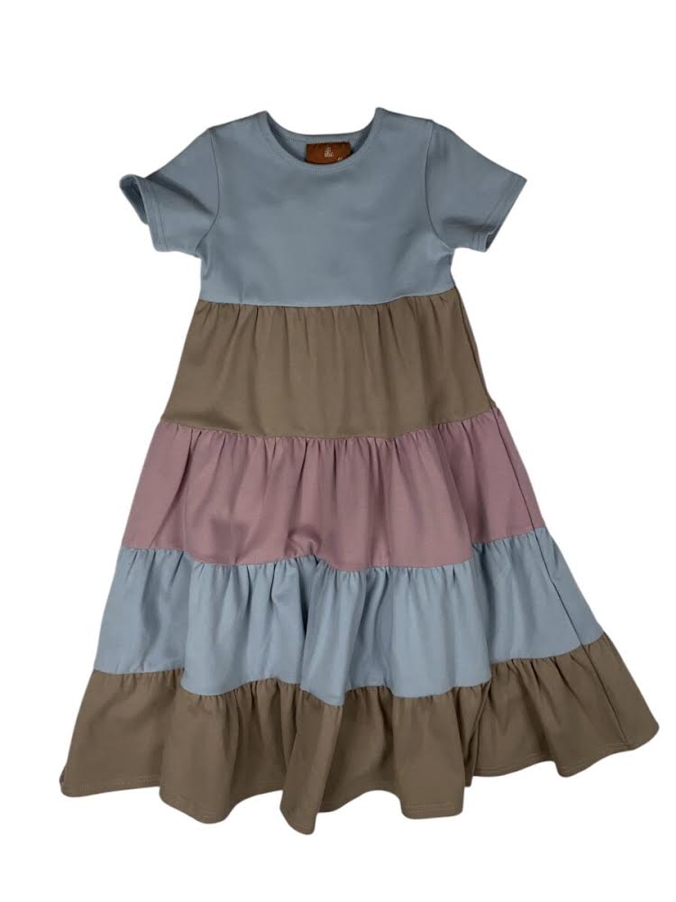 Fall Color Block Dress