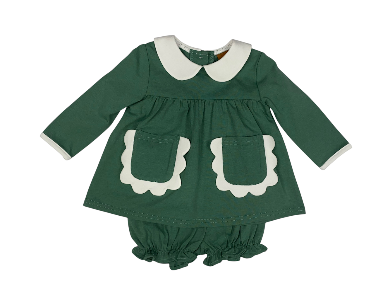 Reese Scalloped Pocket Bloomer Set
