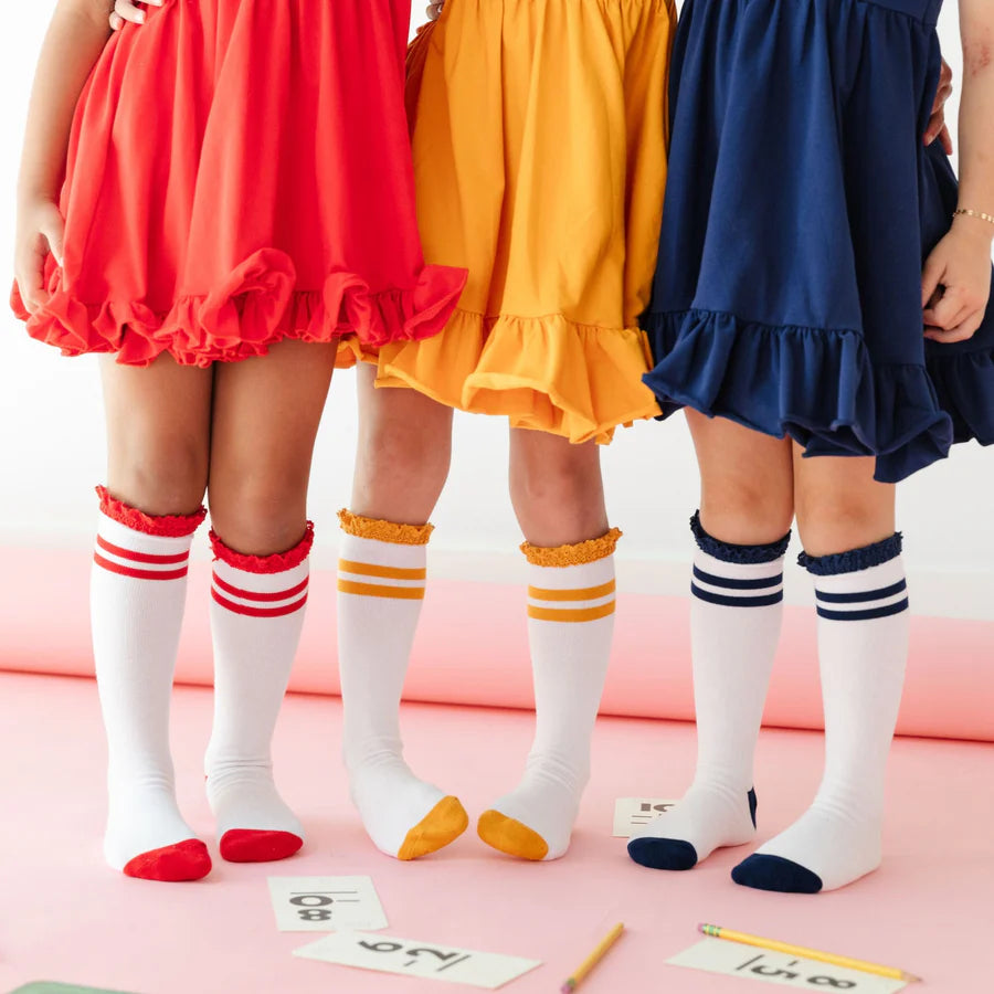 Lace Top Knee High Socks