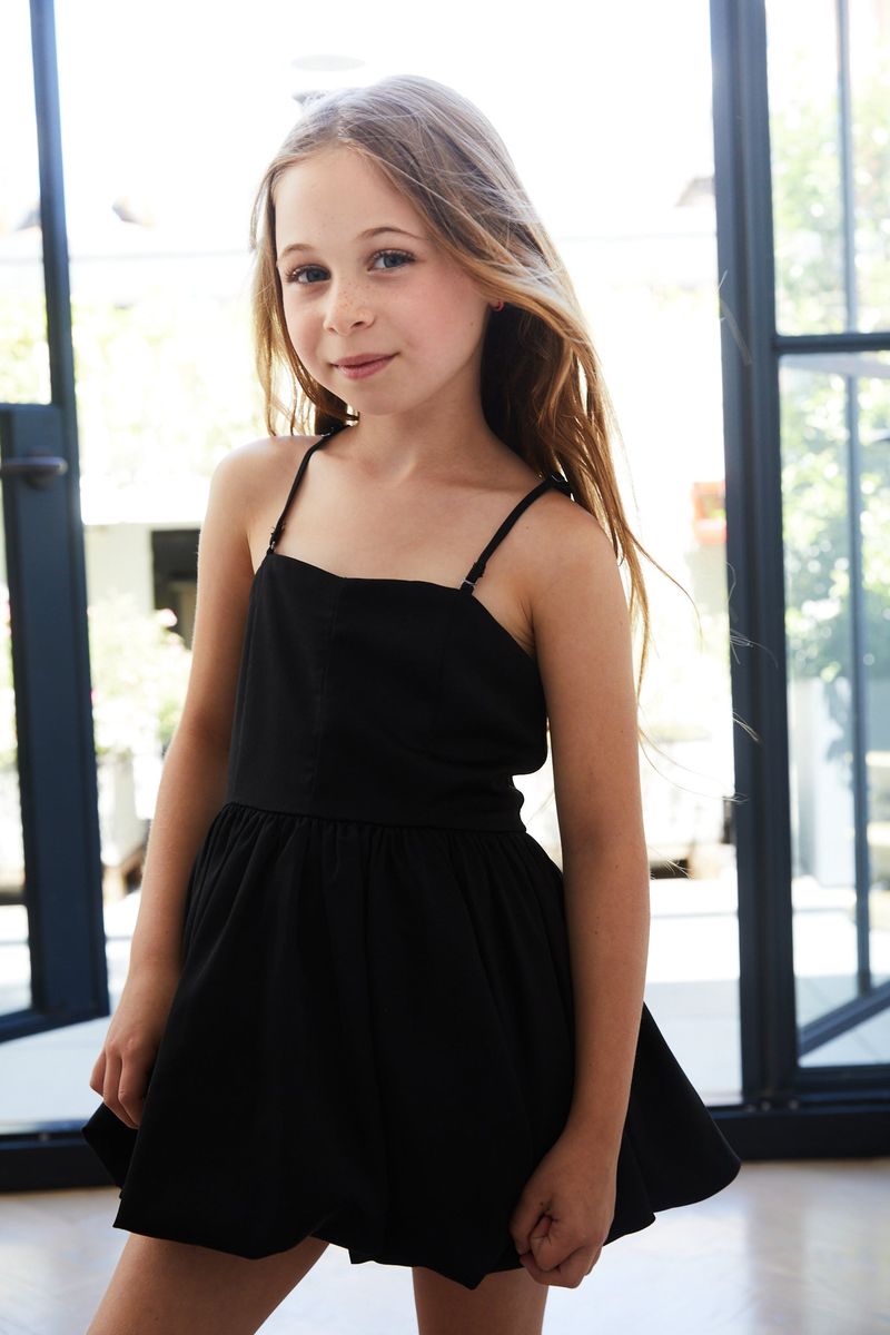 Bailey Black Satin Ballet Dress