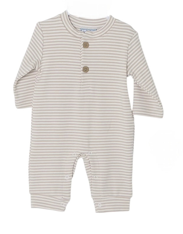 Karter Romper Tan Stripe