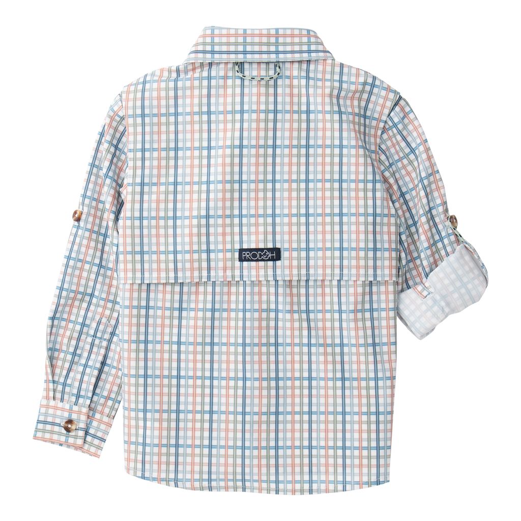 PRODOH Plaid Long Sleeve Button-Down