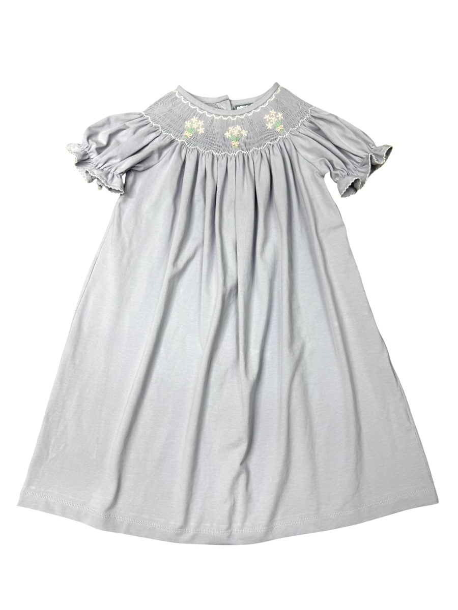 Flower Bouquet Smocked Bishop
