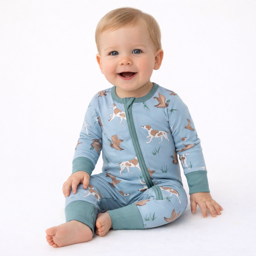 Duck Hunting 2way Zip Romper