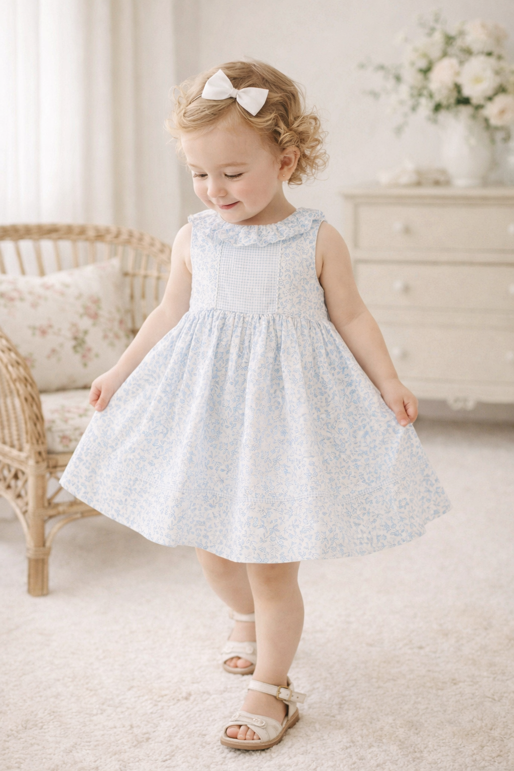 Blue Blooms Dress