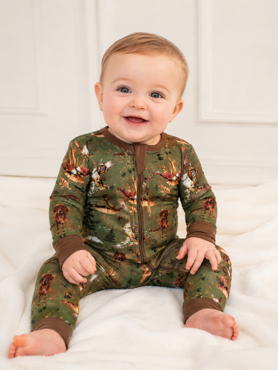Heritage Hunt Zipper Romper