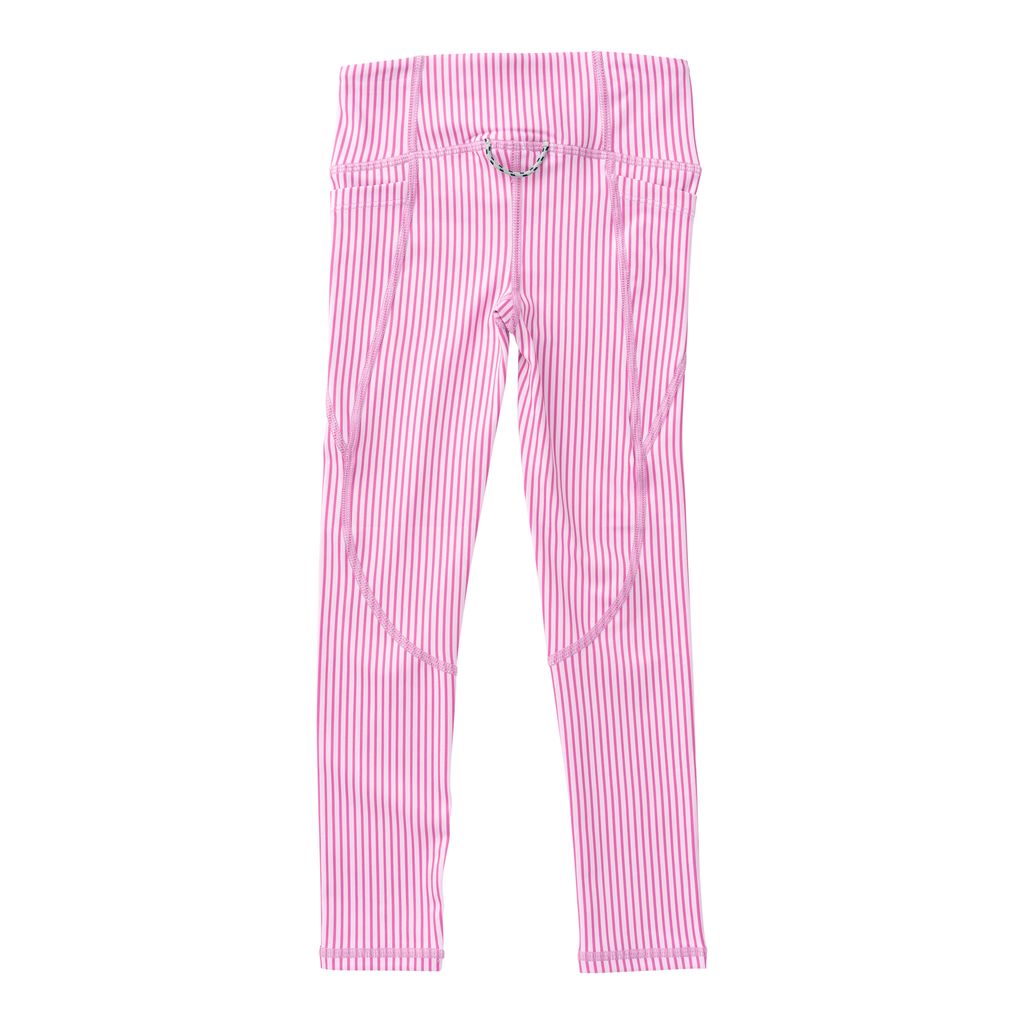 PRODOH Girls Pink Stripe Performance Leggings