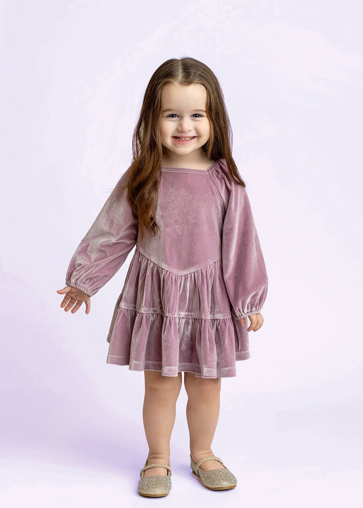Purple Velvet Dress