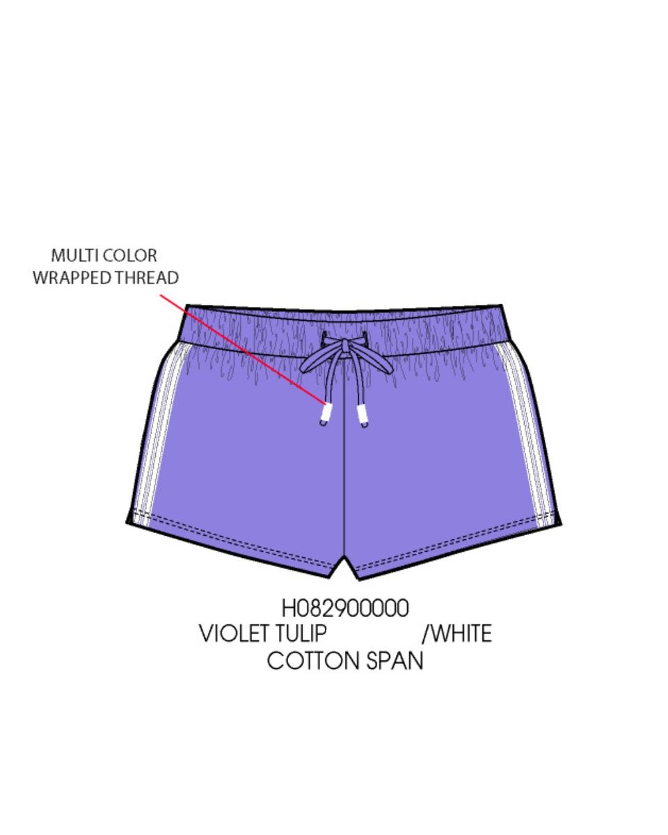 Purple Shorts with Side Taping