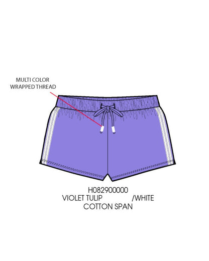 Purple Shorts with Side Taping