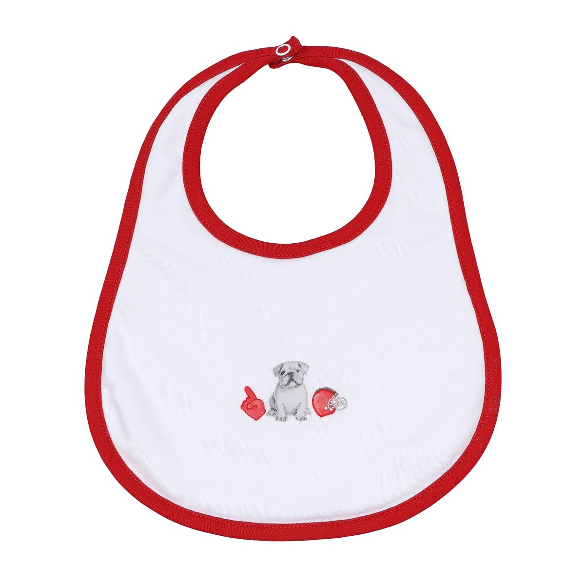 Magnolia Baby UGA Bulldog Embroidered Bib