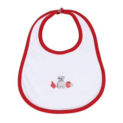 Magnolia Baby UGA Bulldog Embroidered Bib