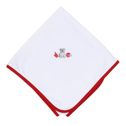 Magnolia Baby UGA Bulldog Embroidered Receiving Blanket