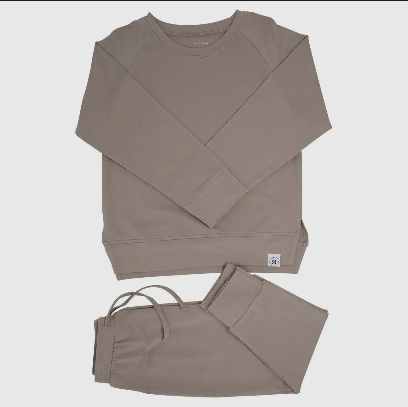 Sweet Bamboo Unisex Taupe Jogger Set