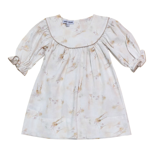 Olivia Orchid Floral Taupe Dress