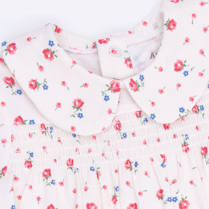 Joli Rosette Smocked Footie