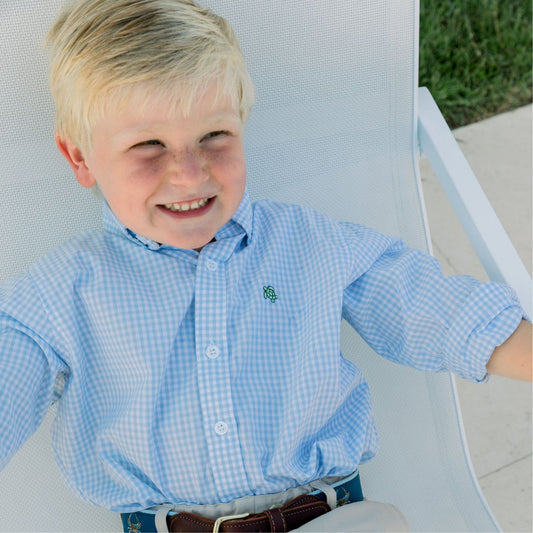 Roscoe Blue Check LS Button Down