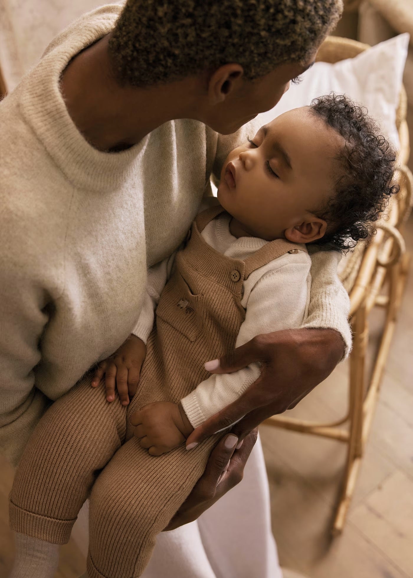 Baby 2pc Knit Overall Set