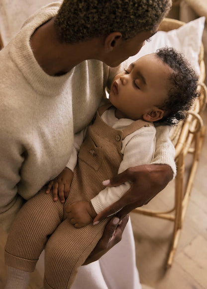 Baby 2pc Knit Overall Set