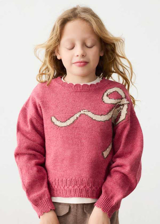 Girls Bow Sweater