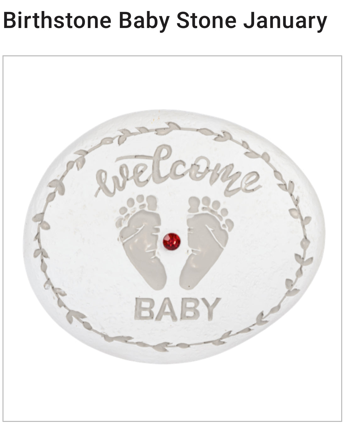 Sweet Baby Birthstone Keepsake