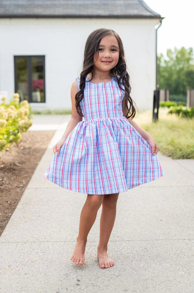 Criss Cross Back Girls Dress