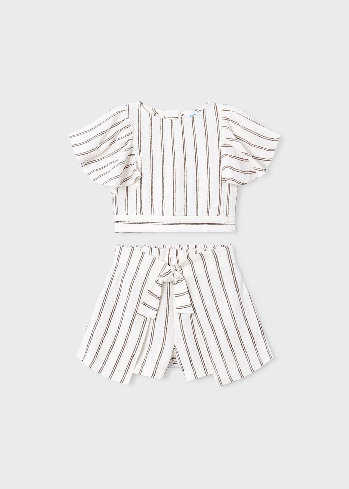 Girls Striped Short Set