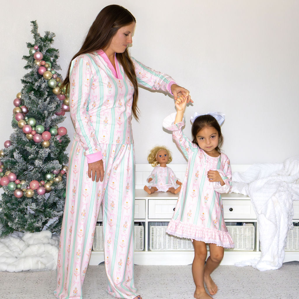 Wide Leg Lounge Set- Nutcracker Holiday Set Mommy and Me