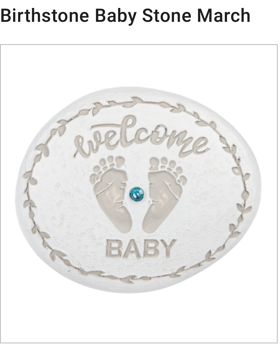 Sweet Baby Birthstone Keepsake