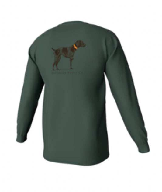 Youth Greyton Detail Long Sleeve Pocket Tee