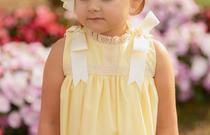 Cambridge Yellow Sleeveless Heirloom Dress