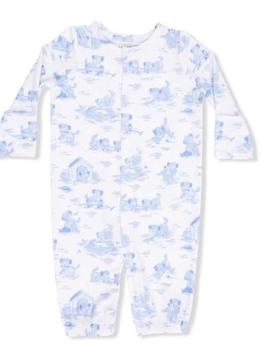 Blue Toile Puppy Converter Gown