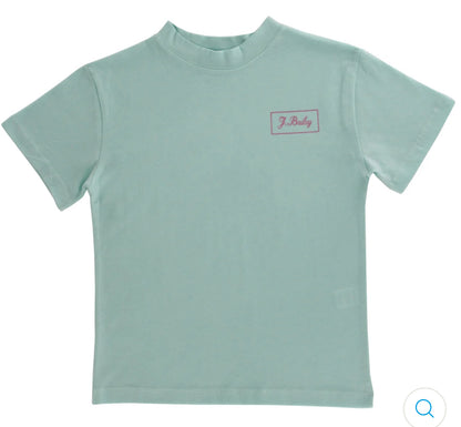 S/S Girls Logo Tee- Crab On Seaglass