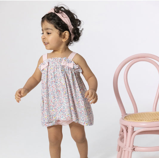 Elizabeth’s Garden Top with Bows and Ruffle Leg Bloomer
