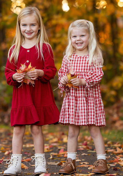 Red Gingham Dress