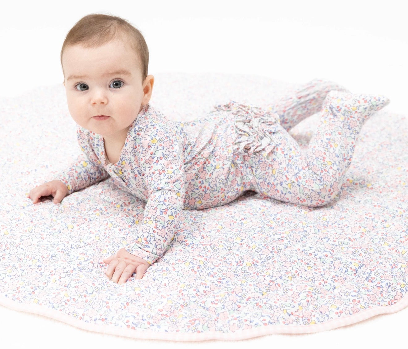 Elizabeth’s Garden Ruffle Footie