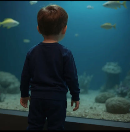 Sweet Bamboo Navy Jogger Set