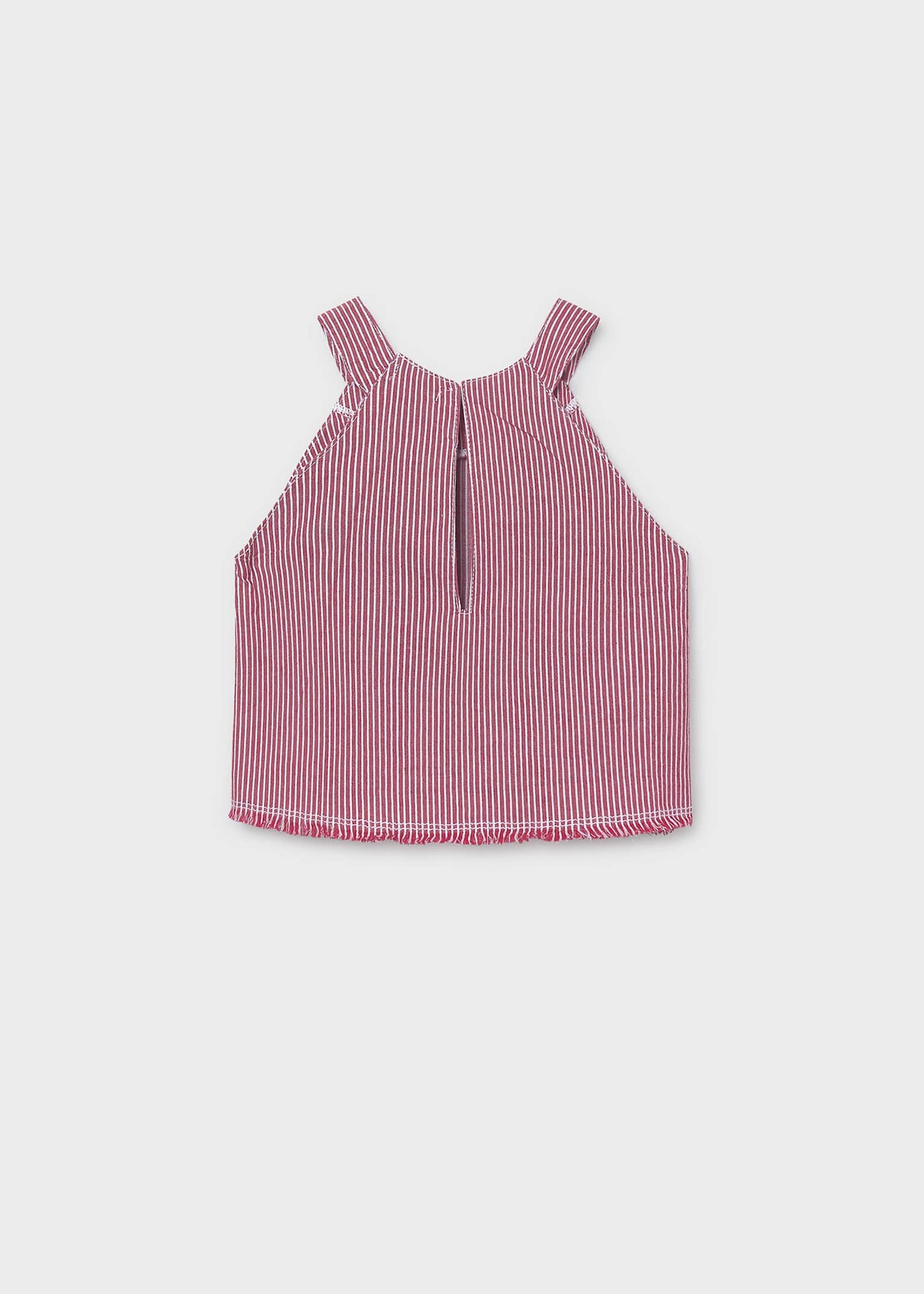 Girls Stripe Denim Top
