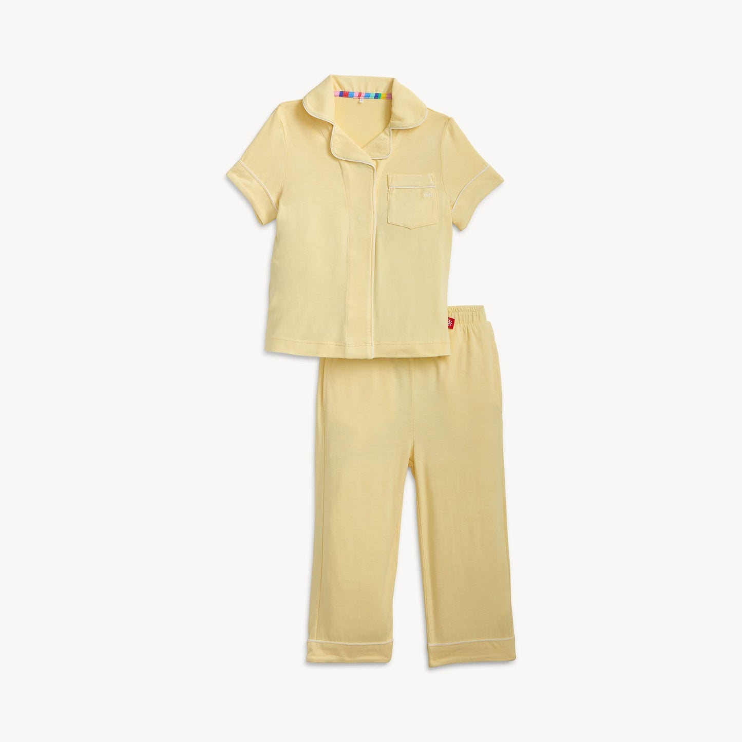Stars Yellow Magnetic Kids Classic PJ Set