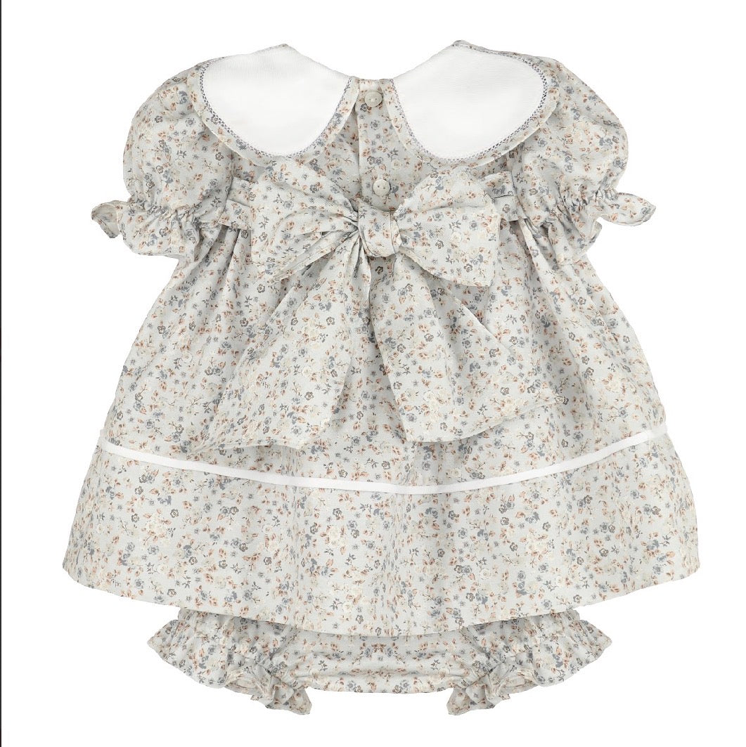 Blue Floral Dress + Bloomer