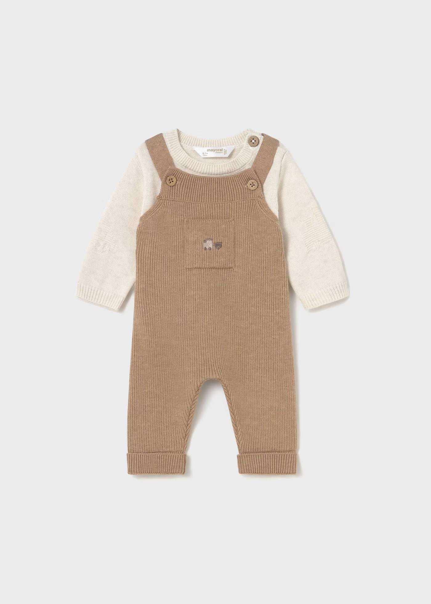 Baby 2pc Knit Overall Set
