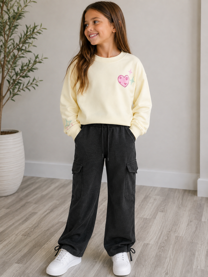 Good Things Are Coming Appliqué Sweatshirt