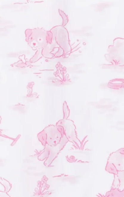 Puppy Toile Pink-Converter Gown